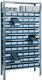 Steckregal H2000xB1000xT400mm Anbauregal 12 Stahlböden 60 x L 400mm blau