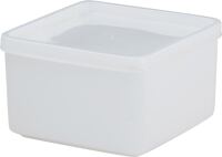 Dose 500 ml m.Stülpdeckel, NW-Nr.: 9000450170 eck.natur L103xB103xH64mm, HÜNERSDORFF   