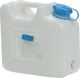 Wasserkanister 12l HD-PE, NW-Nr.: 9000450215 stapelbar,m.Auslaufhahn, H310xB350xT165mm HÜNERSDORFF