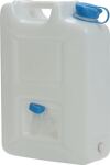 Wasserkanister 22l HD-PE, NW-Nr.: 9000450216 stapelbar,m.Auslaufhahn, H495xB350xT165mm HÜNERSDORFF  