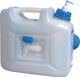Wasserkanister 12l HDPE, NW-Nr.: 9000450233 m.Ablasshahn+Pumpspender, H310x165xT350mm HÜNERSDORFF