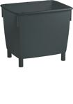 Leichtbaubehälter, NW-Nr.: 9000450271 L945xB725xH830mm PE, (HDPe) basaltgrau CRAEMER m.Ablaufloch/Stopfen  