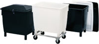 Transportbehälter 400l a.NPE natur L.940xB.730xH.830mm o.Spundloch