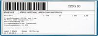 Etikettentasche, NW-Nr.: 9000451045 B220xH80mm, magn.10St./Pack EICHNER   