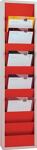 Werkstattplaner, NW-Nr.: 9000451200 H1278xB315xT74mm feuerrot, 1-reihig   