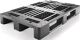 Kunststoffpalette, NW-Nr.: 9120451276 L1200xB800xH150mm 3 Kufen, durchbrochen m.Rand Hochdruck-PE CRAEMER