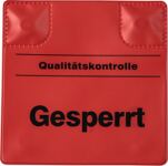Kennzeichnungspad, NW-Nr.: 9000451502 B110xH110mm rot Gesperrt, EICHNER   