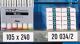 Magnetband Band-B.30mm, NW-Nr.: 9000452641 Band-L.100mm weiß, magn.100St./Btl.MAGNETOPL AN  