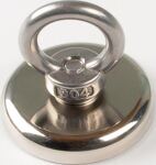 Neodymmagnet D.40mm, NW-Nr.: 9000452703 verzinkt,m.Öse D.17mm, 5St./Karton EICHNER   