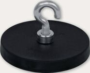 Neodymmagnet D.43mm, NW-Nr.: 9000452705 gummierter, Magnet,m.Hak.D.6,4mm 5St./Karton EICHNER  