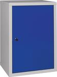 Hängeschrank, NW-Nr.: 9000453657 H600xB400xT300mm, Vollblech,1 BD lichtgrau/enzianblau  
