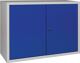 Hängeschrank, NW-Nr.: 9000453661 H600xB800xT300mm, Vollblech,1 BD lichtgrau/enzianblau  