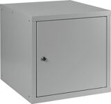 Schließfachschrank, NW-Nr.: 9000453670 lichtgrau/lichtgrau, H450xB450xT450mm 1 Abt.   