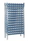 Steckregal, NW-Nr.: 9000453753 H2000xB1000xT400mm, Anbauregal 14 Stahlböden 112 x 4