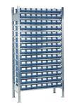 Steckregal, NW-Nr.: 9000453755 H2000xB1000xT500mm, Anbauregal 14 Stahlböden 112 x 7  