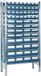 Steckregal, NW-Nr.: 9000453785 H2000xB1000xT500mm, Grundregal 12 Stahlböden 32 x 7,16 x 8,16 x 9  