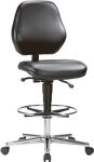 Arbeitsdrehstuhl Basic, NW-Nr.: 9000454220 Kontaktrückenlehne, Kunstlederpolster schwarz 650-910mm BIMOS  