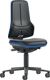 Arbeitsdrehstuhl, NW-Nr.: 9000454222 Rl.Kunstlederpolster, schwarz blau 470-640mm BIMOS  