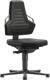 Arbeitsdrehstuhl Nexxit, NW-Nr.: 9000454232 Bodengleiter Grifffarbe, grau Supertec-Gewebe schwarz  