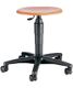 Drehhocker m.Rollen Buche, NW-Nr.: 9000454313 natur Sitz-H.420-550mm, TOPSTAR Sitz-D.460mm