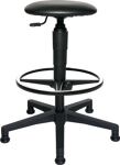 Drehhocker m.Gleiter, NW-Nr.: 9000454316 Kunstlederpolster schwarz, Sitz-H.540-800mm TOPSTA   