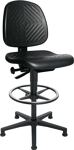 Arbeitsdrehstuhl TEC 40, NW-Nr.: 9000454327 Counter, Bodengleiter+Fußring Polyurethanschaum schwarz, 590-840mm TOPSTAR  