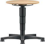 Drehhocker Bodengleiter, NW-Nr.: 9000454480 Buche natur, Sitz-H.450-650mm HO BIMOS   