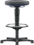 Drehhocker Bodengleiter, NW-Nr.: 9000454491 u.Fußring Supertec, schwarz   