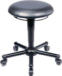 Drehhocker A19, NW-Nr.: 9000454704 m.Rl.Kunstleder schwarz, Sitz-H.465-595mm Hocker MEY  