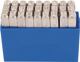 Schlagbuchstabensatz 331, NW-Nr.: 8000458401 27-tlg.Großbuchstaben A-Z, Schrift-H.8mm in Ku.-Bo KUKKO