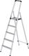 Stufenstehleiter 5 Stufen, NW-Nr.: 9000460022 Alu.Leiterlänge 1780mm, Stufen-Holmverbindung geschraubt GÜNZBURGER  