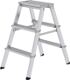 Stufenstehleiter 2x3, NW-Nr.: 9000460035 Stufen Alu.Leiterlänge, 690mm Stufen-Holmverbindung, geschraubt GÜNZBURGER  