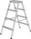 Stufenstehleiter 2x4, NW-Nr.: 9000460036 Stufen Alu.Leiterlänge, 930mm Stufen-Holmverbindung, geschraubt GÜNZBURGER  