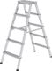 Stufenstehleiter 2x5, NW-Nr.: 9000460037 Stufen Alu.Leiterlänge, 1160mm Stufen-Holmverbindung, geschraubt GÜNZBURGER  