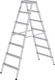Stufenstehleiter 2x7, NW-Nr.: 9000460039 Stufen Alu.Leiterlänge, 1630mm Stufen-Holmverbindung, geschraubt GÜNZBURGER  