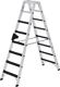 Arbeitsplattform Alu.2, NW-Nr.: 9000460085 Stufen klappbar Plattform, Aluminium-Warzenblech B1300xT290mm PROMAT  