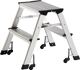 Klapptritt Stufen 2, NW-Nr.: 9000460135 Plattform-H.440mm, Alu.fahrbar   