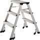 Klapptritt Stufen 3, NW-Nr.: 9000460136 Plattform-H.630mm, Alu.fahrbar   