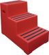 Schwerlasttritt Stufen 3, NW-Nr.: 9000460210 Plattform-H.620mm Ku.rot   