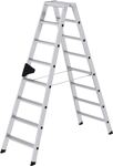 Stufenstehleiter 2x8, NW-Nr.: 9000460506 Stufen, Alu.Gesamt-H.1870mm GÜNZBURGER  