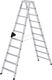 Stufenstehleiter 2x10, NW-Nr.: 9000460508 Stufen, Alu.Gesamt-H.2340mm GÜNZBURGER  