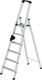 Stufenstehleiter 6 Stufen, NW-Nr.: 9000460533 Alu.Gesamt-H.2070mm, m.ergo-pad-Griffzone GÜNZBURGER  