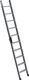 Anlegeleiter Alu. 10, NW-Nr.: 9150460562 Stufen Arbeitshöhe, b. 3800mm m.ergo-pad-Griffzone  