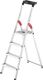 Stufenstehleiter L60 Standardline 4 Stufen Alu.Gesamt-H.1610mm HAILO