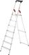 Stufenstehleiter L60 Standardline 7 Stufen Alu.Gesamt-H.2320mm HAILO