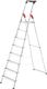 Stufenstehleiter L60 Standardline 8 Stufen Alu.Gesamt-H.2550mm HAILO
