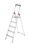 Stufenstehleiter 5 Stufen Alu.Leiterlänge 1820mm HAILO