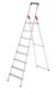 Stufenstehleiter 8 Stufen Alu.Leiterlänge 2530mm HAILO