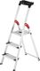 Stufenstehleiter L80 Comfortline 3 Stufen Alu.Gesamt-H.1380mm Trgf.150kg HAILO