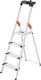 Stufenstehleiter L80 Comfortline 4 Stufen Alu.Gesamt-H.1610mm Trgf.150kg HAILO